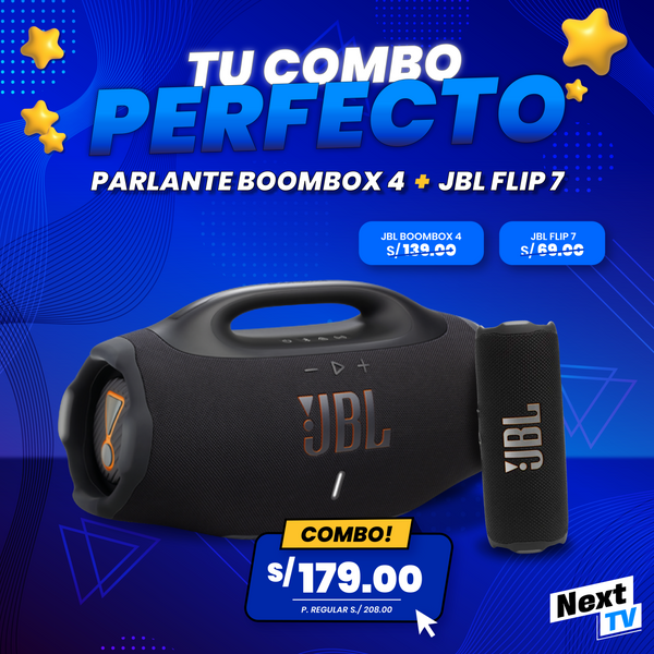 COMBO PARLANTE JBL BOOMBOX 4 + FLIP 7