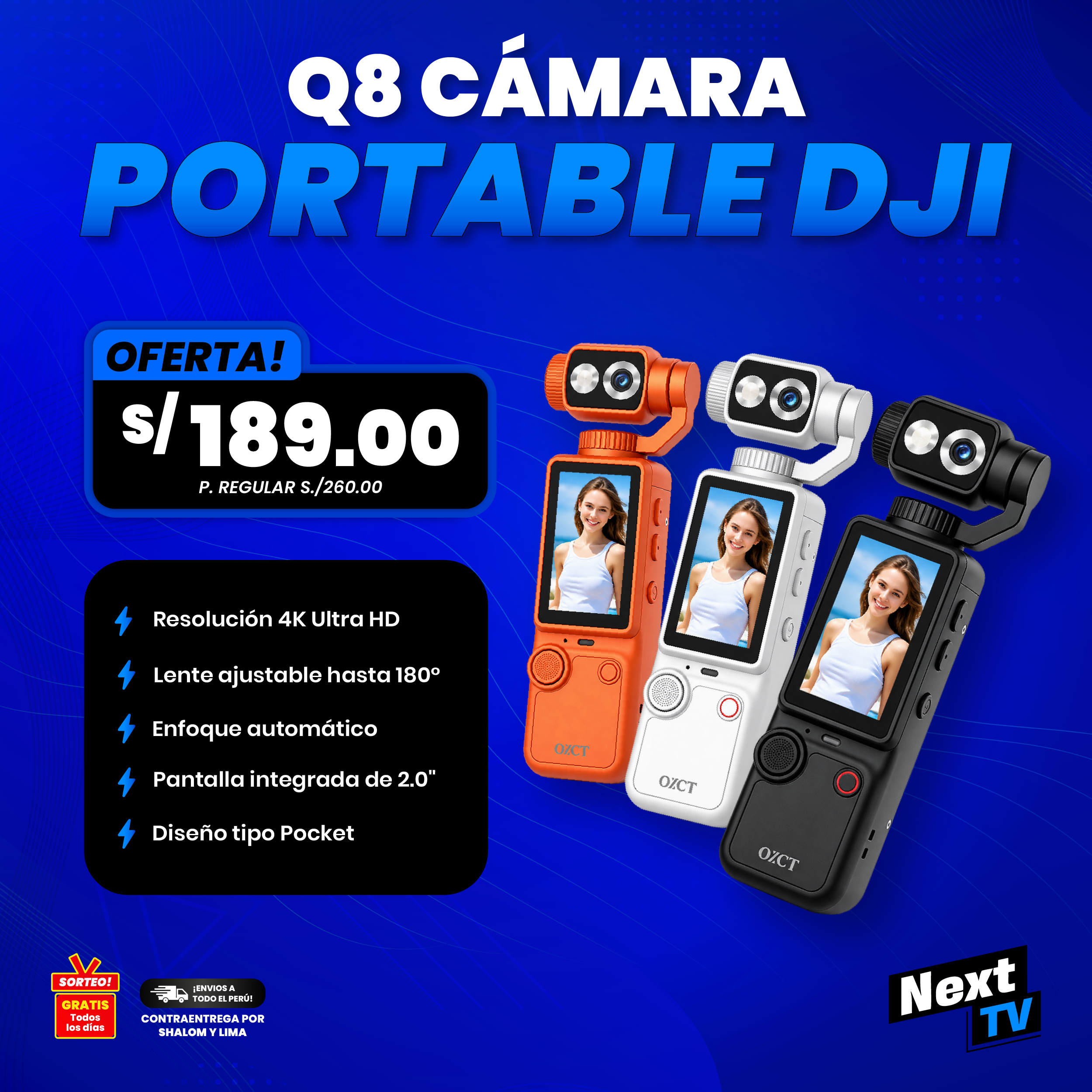 Q8 CÁMARA PORTABLE DJI