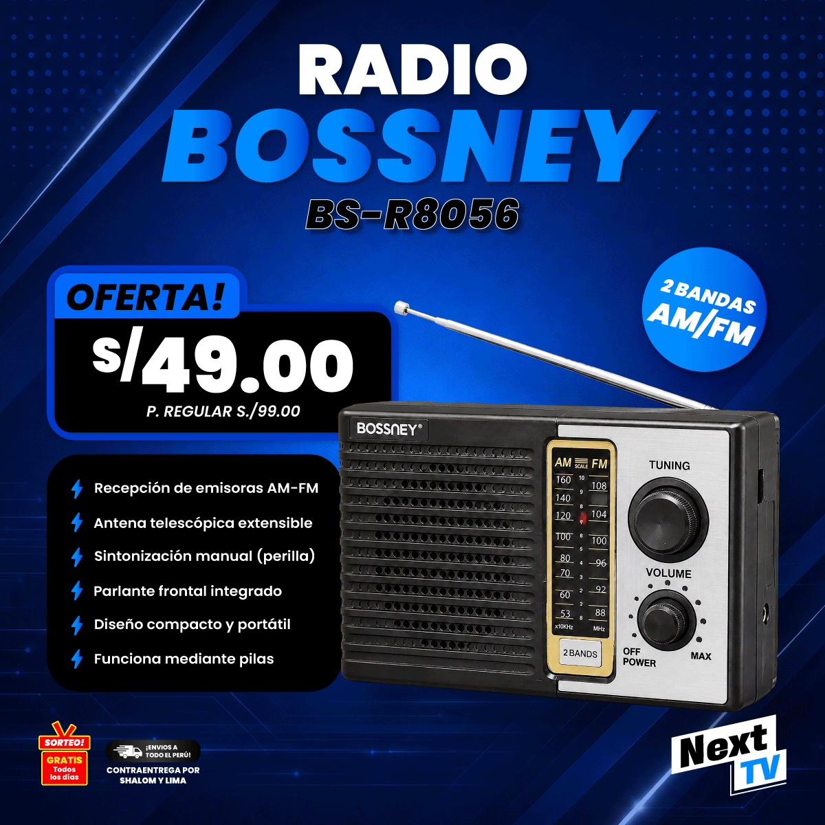 RADIO BOSSNEY BS-R8056 - P394