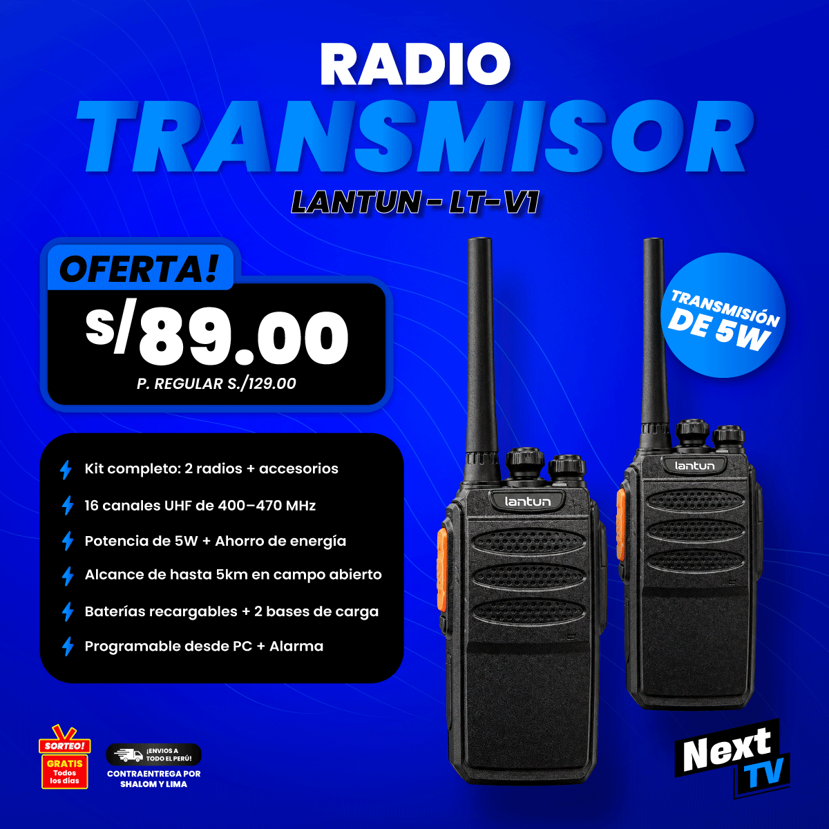 RADIO TRANSMISOR LANTUN LT-V1 - N927