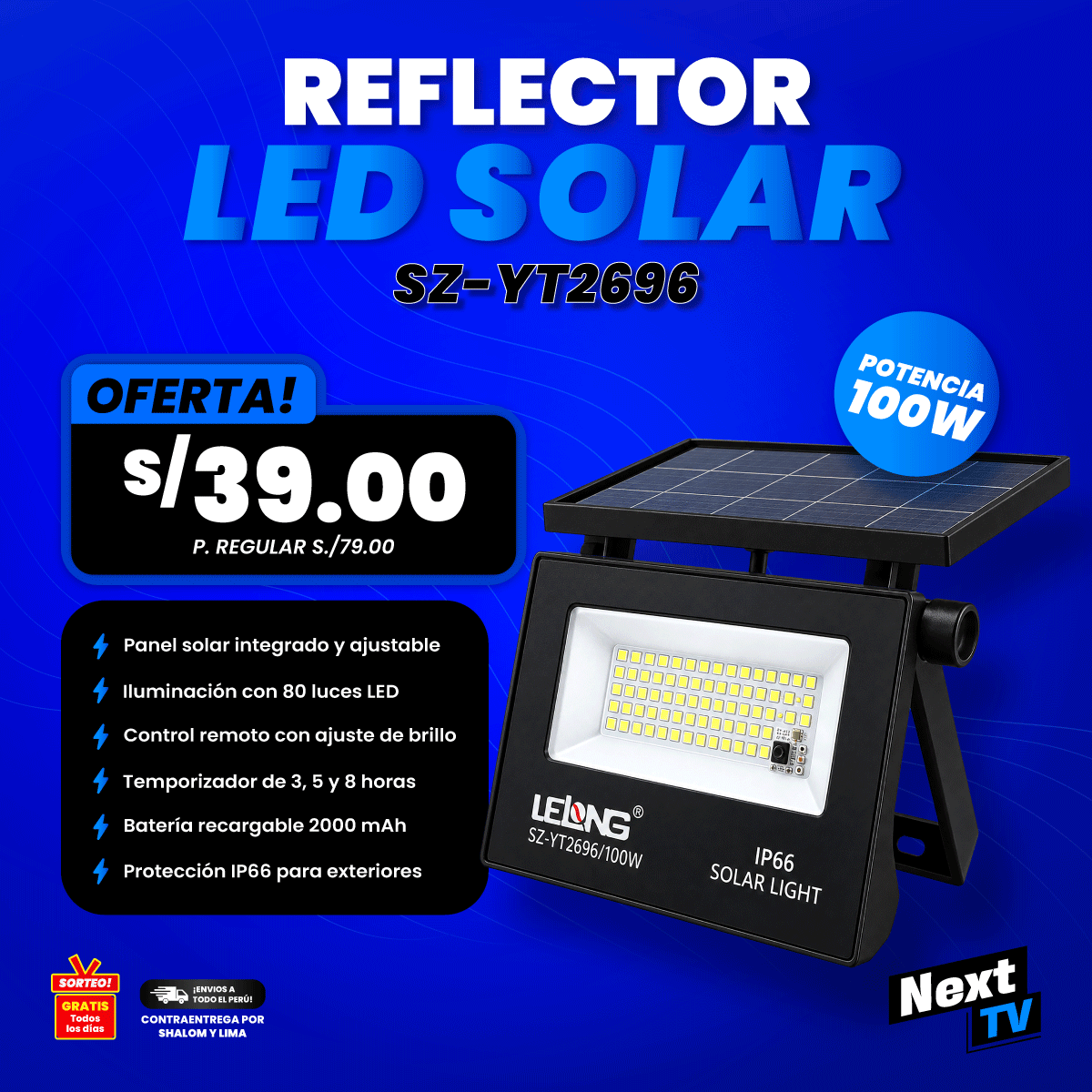 REFLECTOR LED SOLAR SZ-YT2696 - N2265