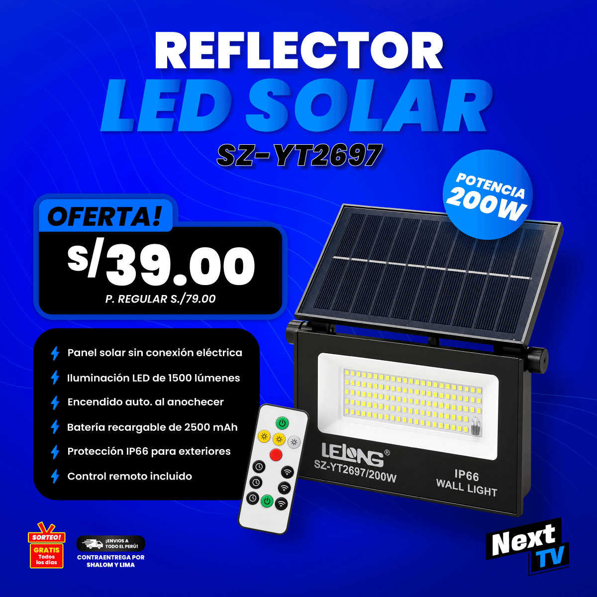 REFLECTOR LED SOLAR SZ-YT2697 - N2264