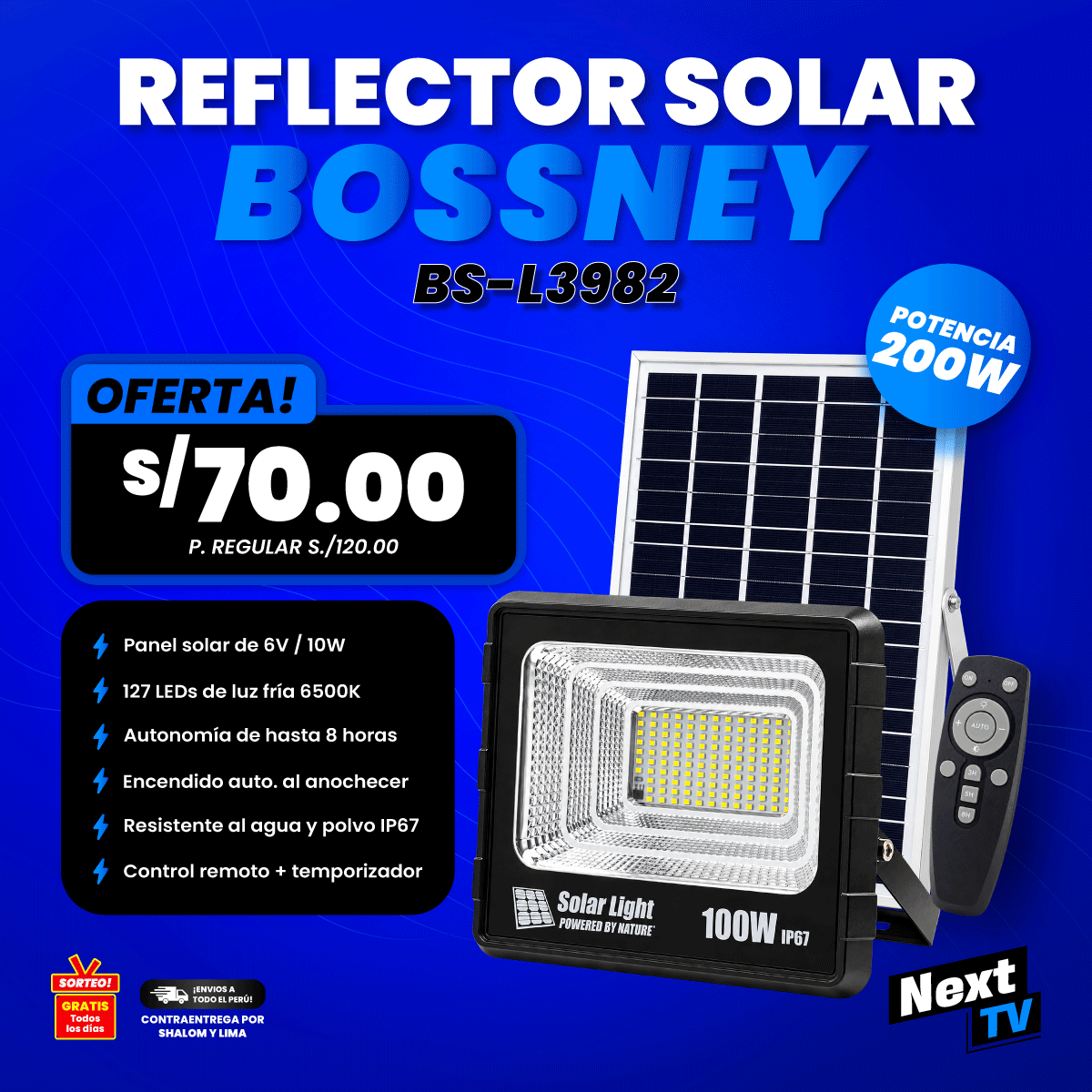 REFLECTOR SOLAR BOSSNEY BS-L3982 - N2211