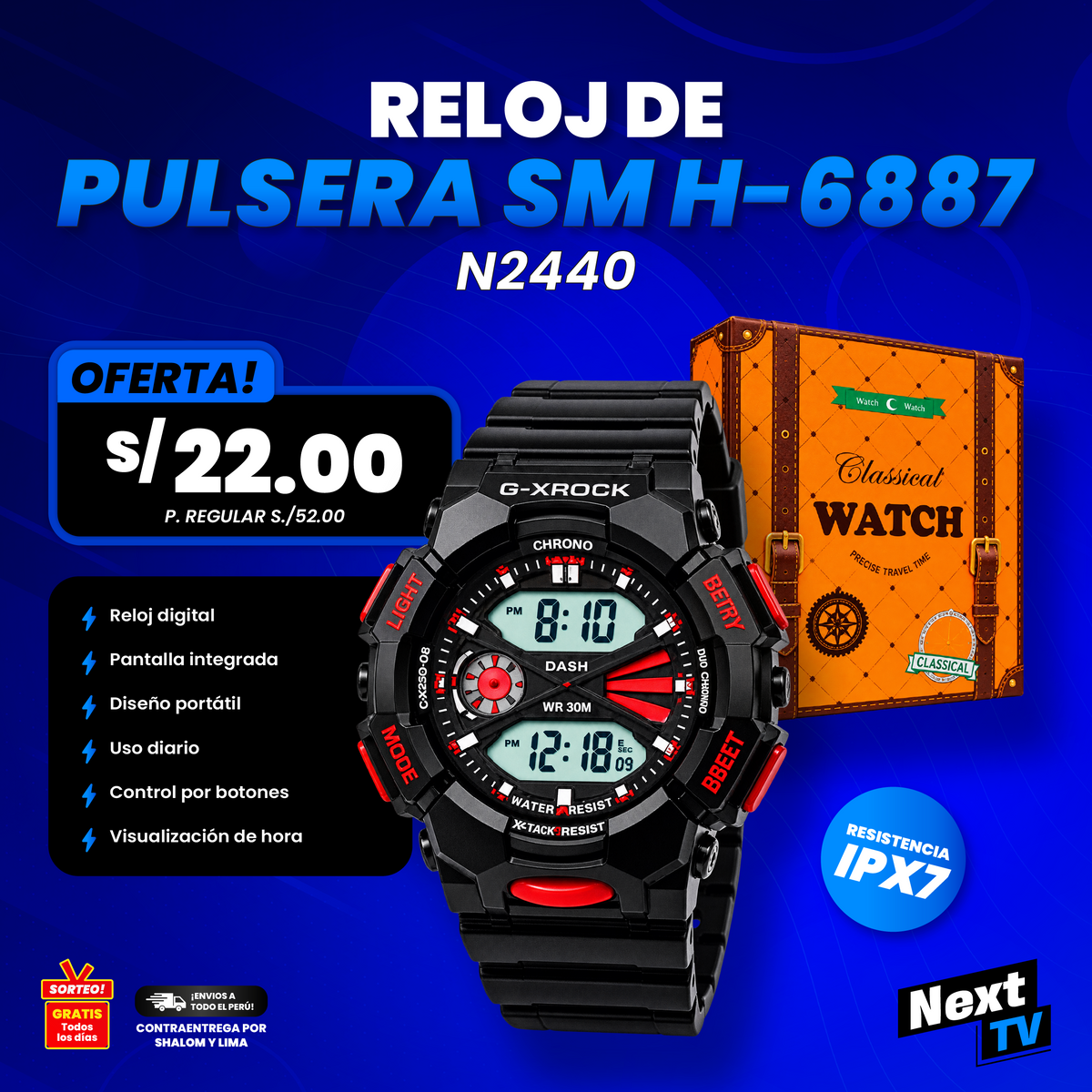 RELOJ DE PULSERA SM H-6887 N2440