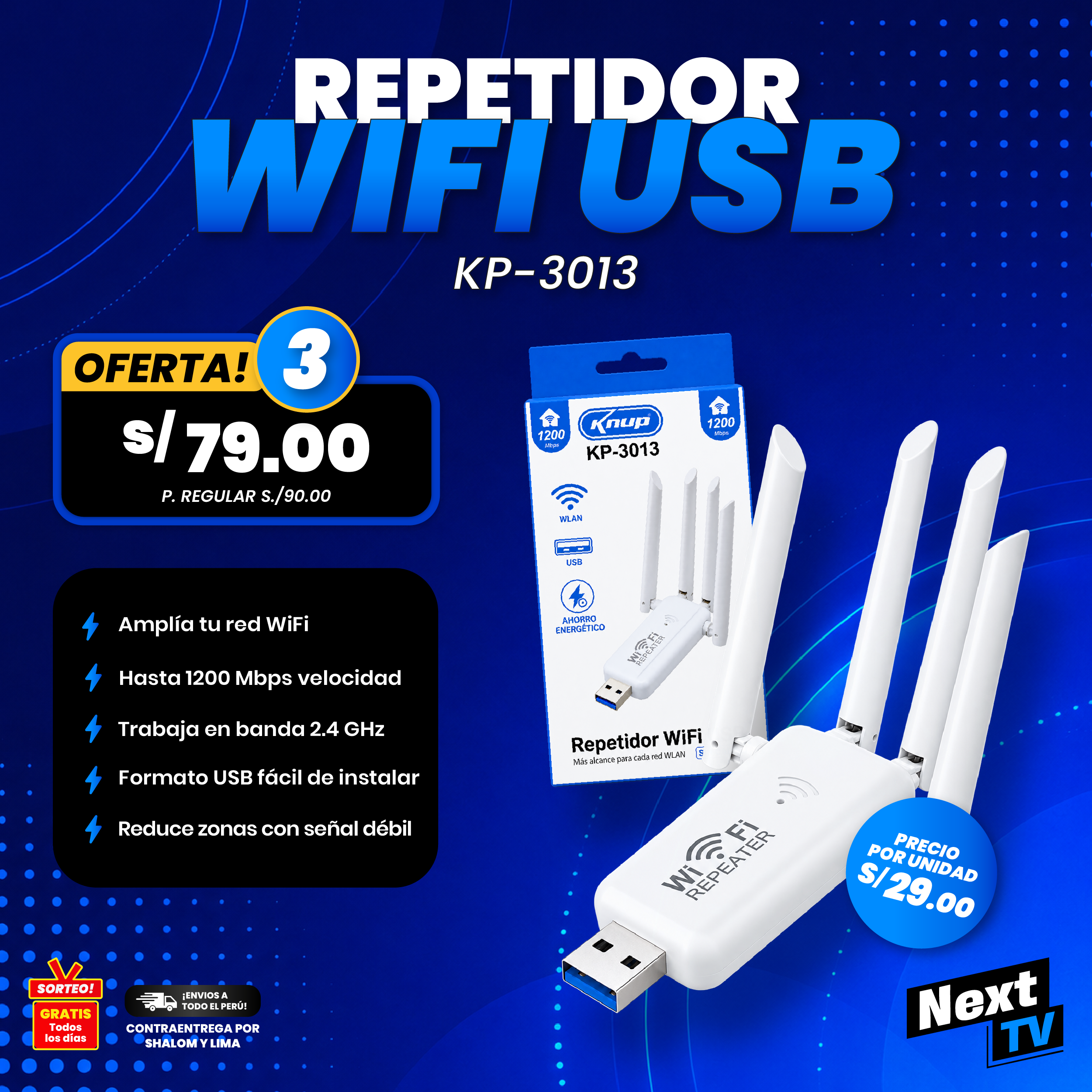 REPETIDOR WIFI USB