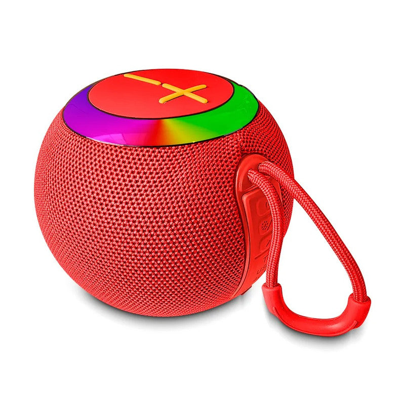 Parlante Bluetooth Kimiso TWS RGB Rojo