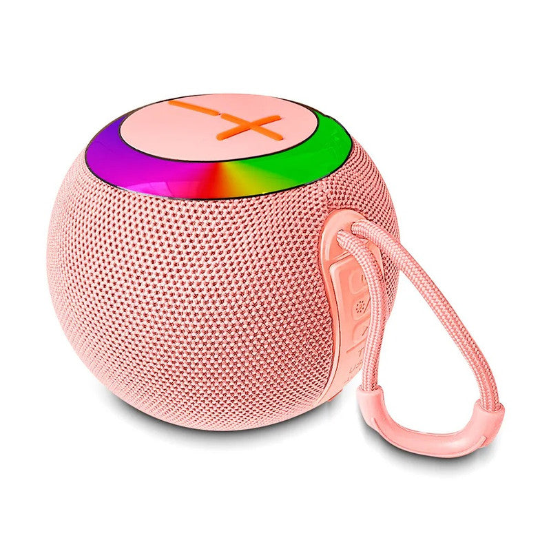 Parlante Bluetooth Kimiso TWS RGB Rosado