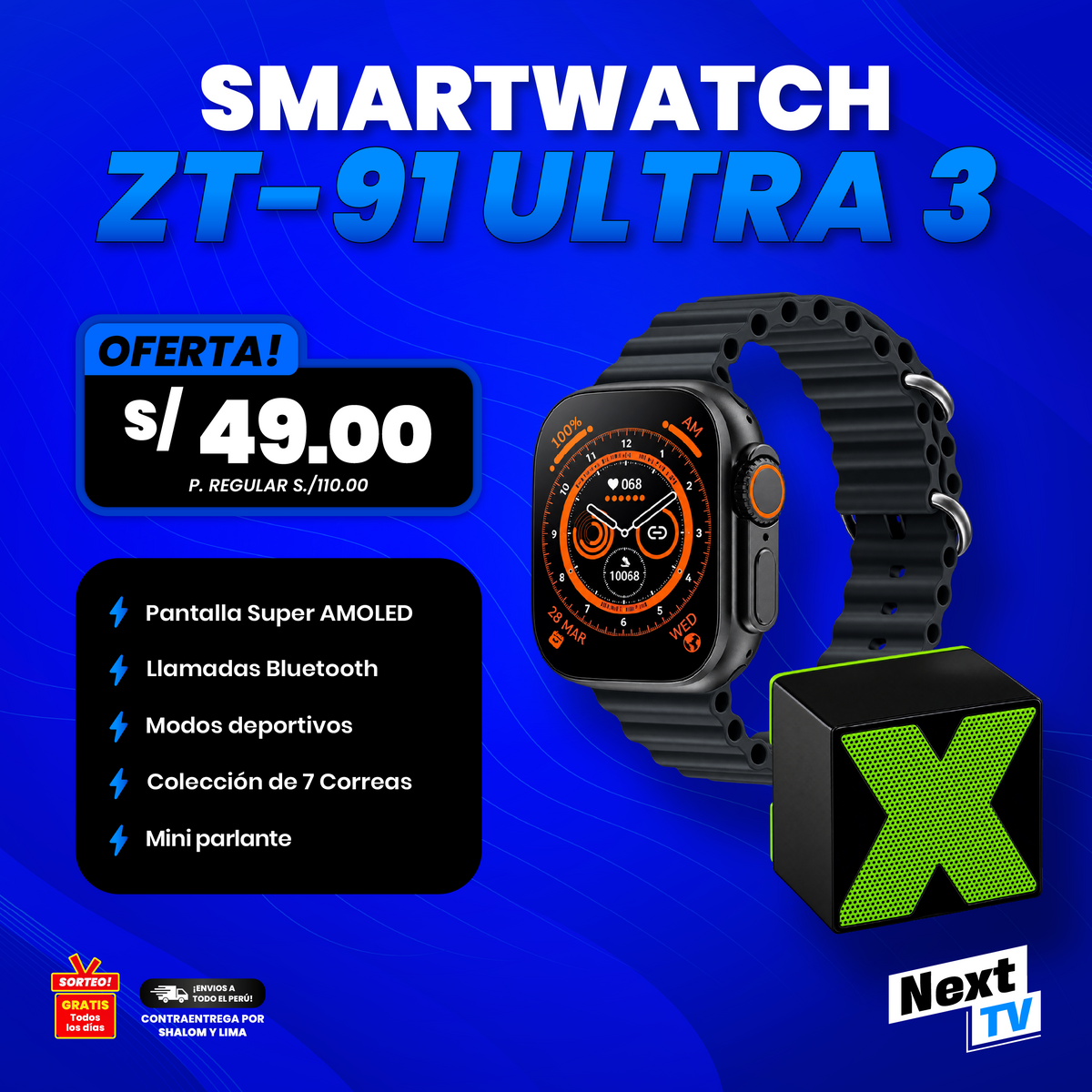 SMARTWATCH ZT-91 ULTRA 3