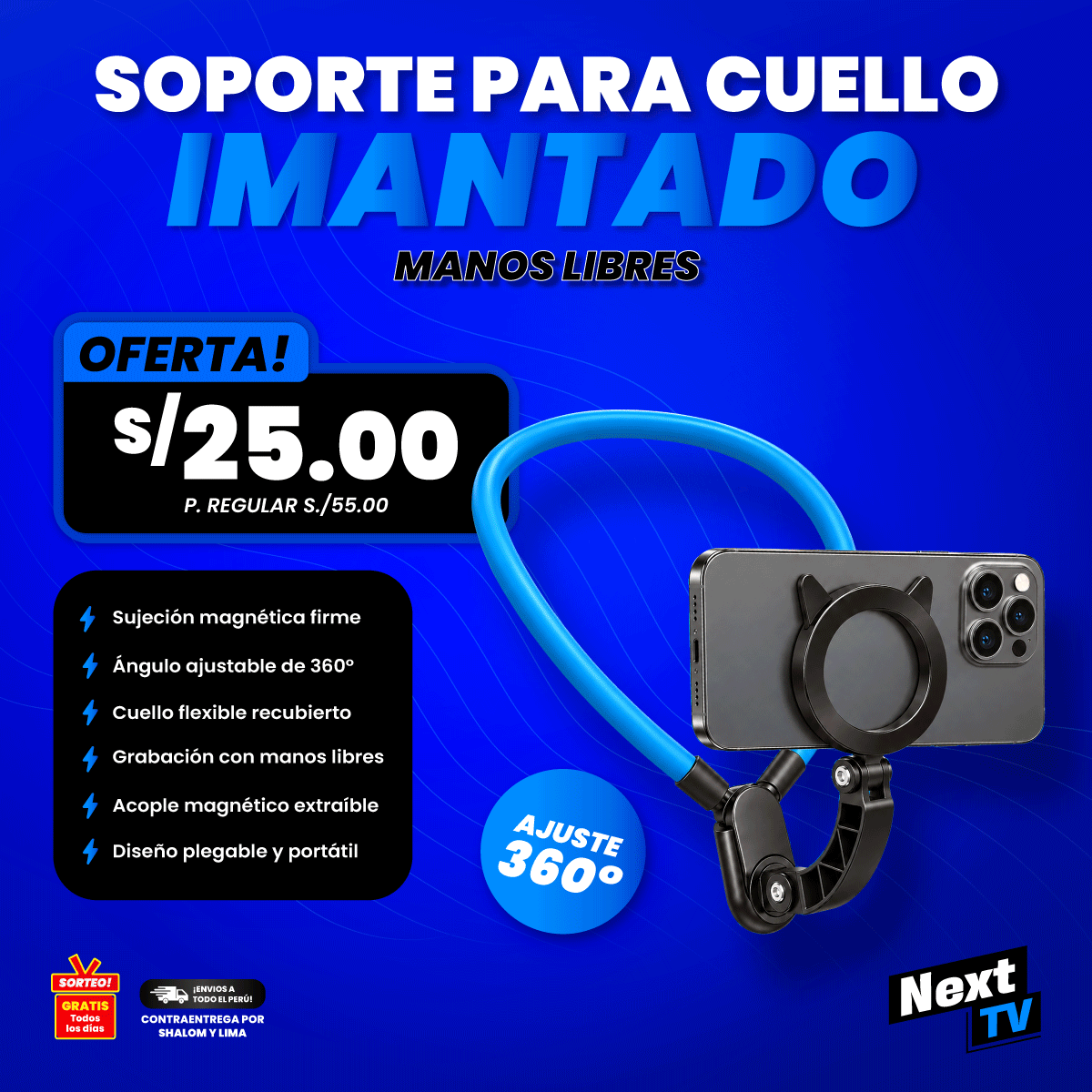 SOPORTE PARA CUELLO IMANTADO - N2398