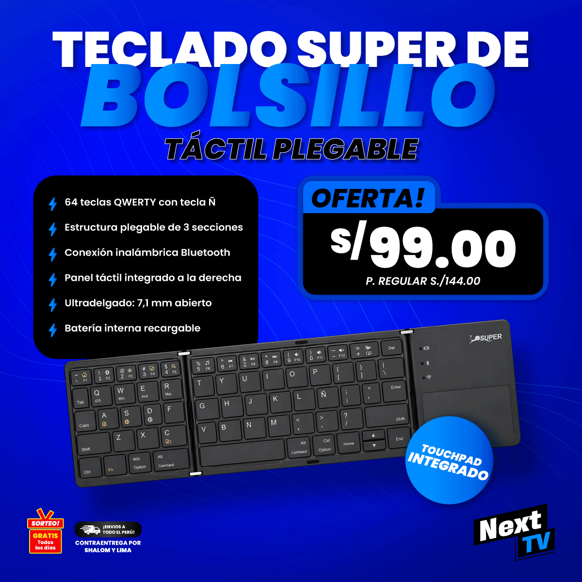 TECLADO DE BOLSILLO SUPER - PC024