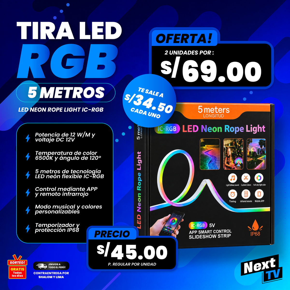 TIRA LED NEON ROPE LIGHT XY11821 - N679