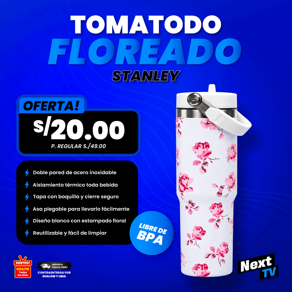 TOMATODO STANLEY FLOREADO - L844