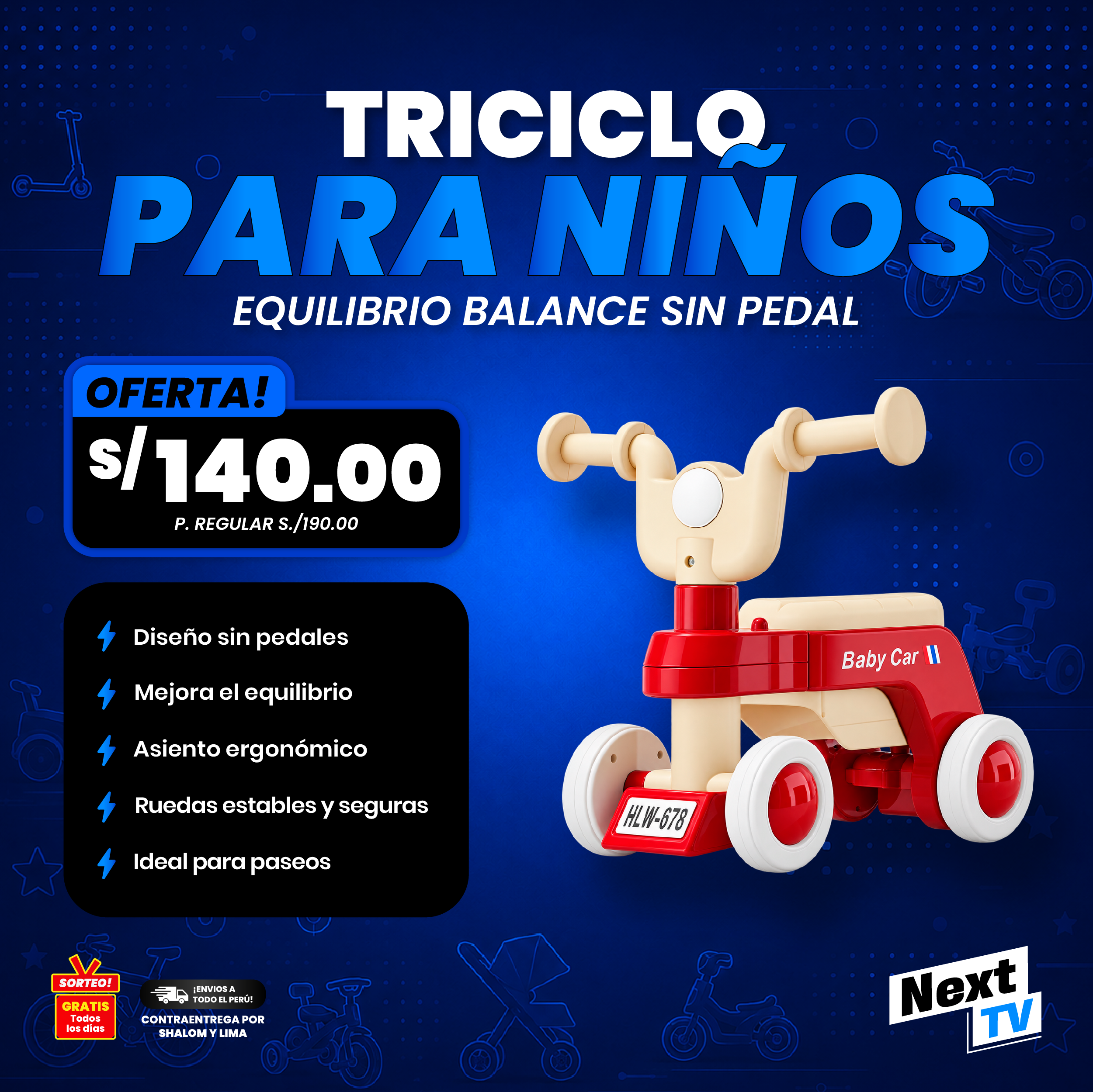 TRICICLO PARA NIÑOS