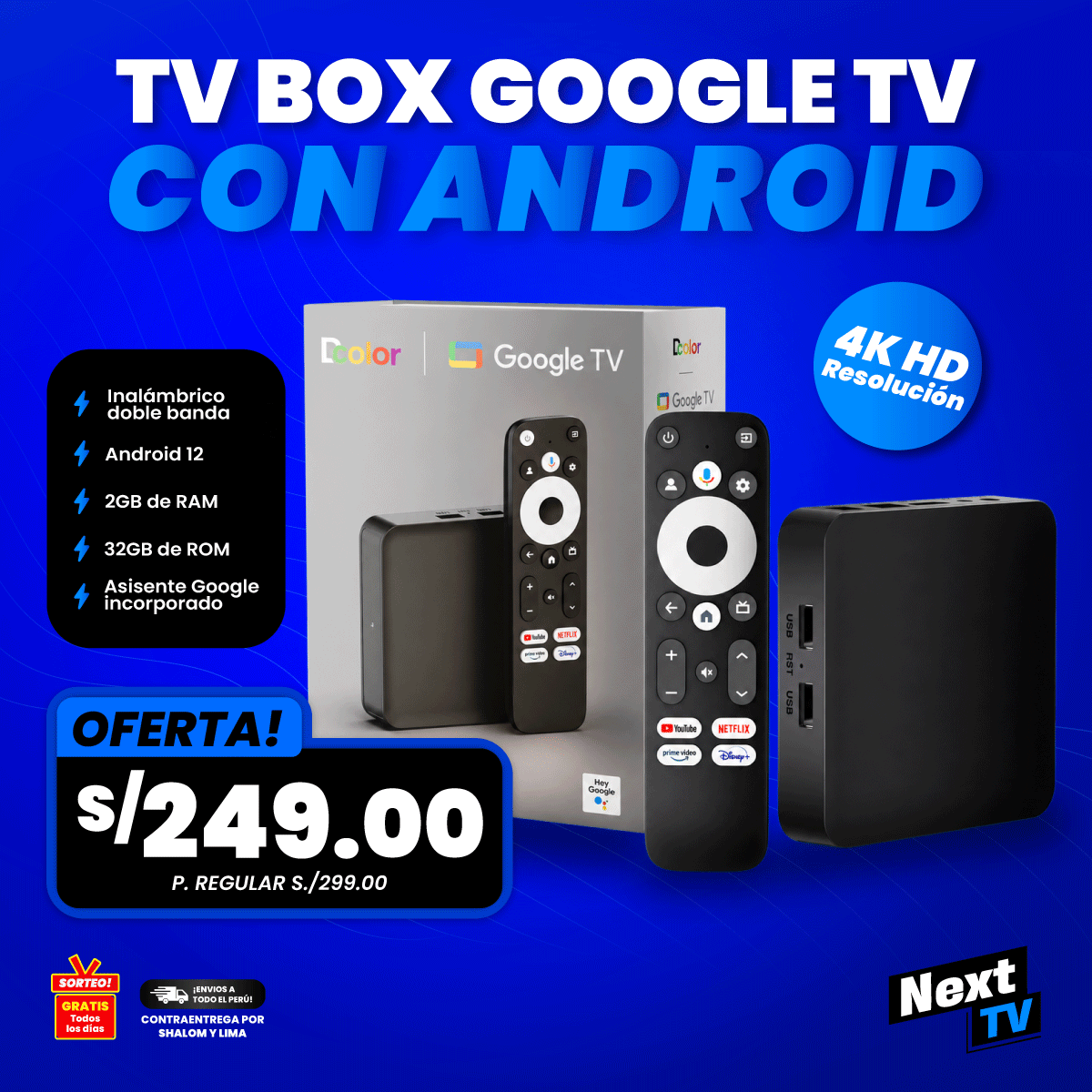 TV BOX GOOGLE TV CON ANDROID