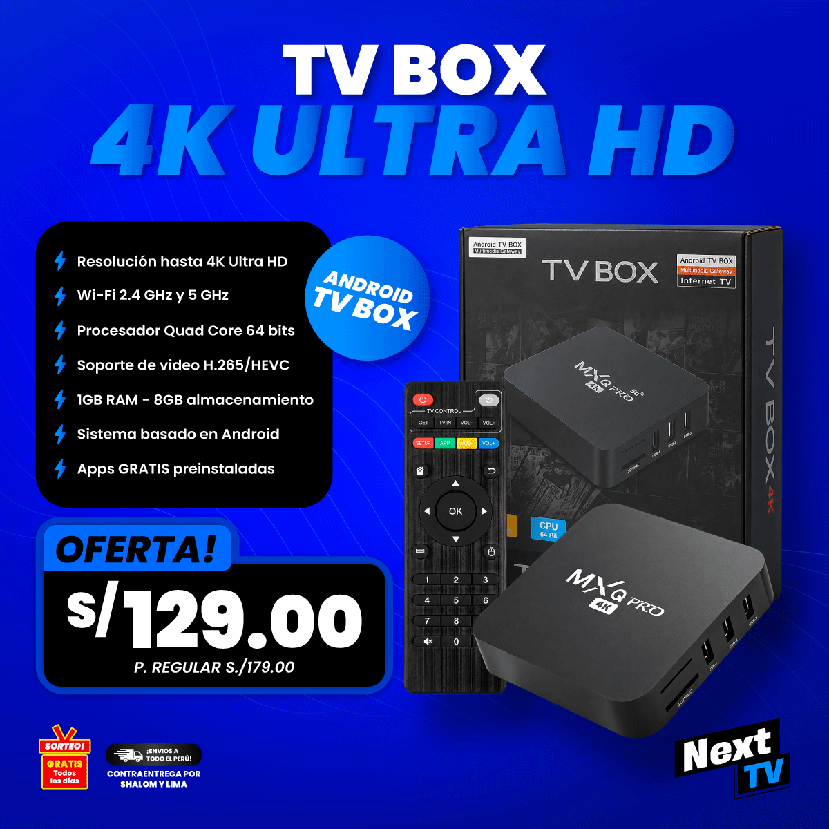 TV BOX 4K Ultra HD