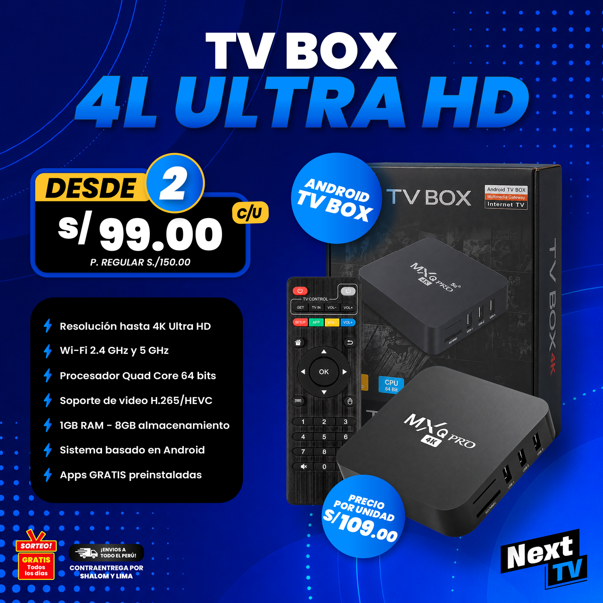 TV BOX 4K Ultra HD