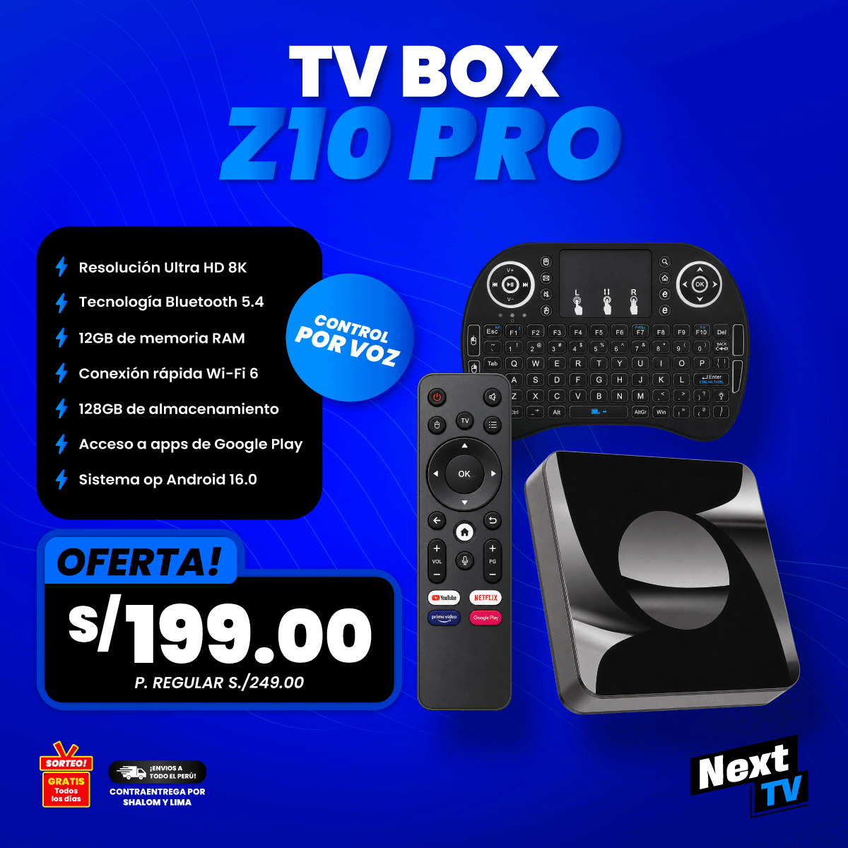 TV BOX Z10 PRO – Rendimiento PRO en Ultra HD 8K