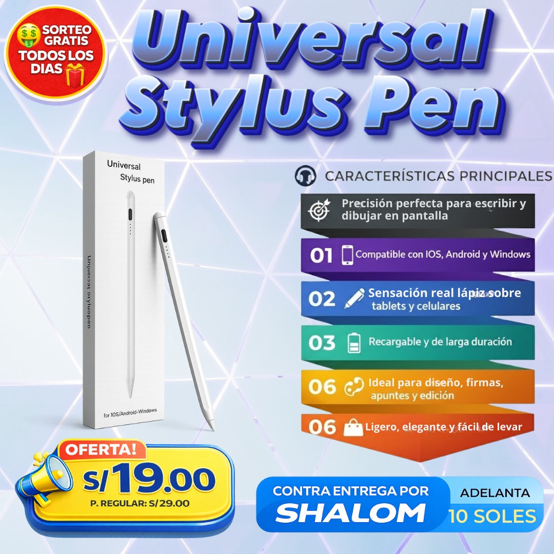 Universal Stylus Pen ✍️  – Precisión Real para Escribir