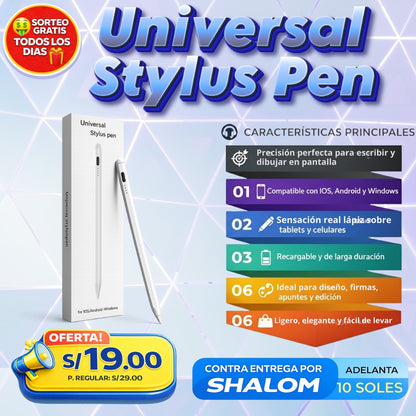 Universal Stylus Pen ✍️  – Precisión Real para Escribir