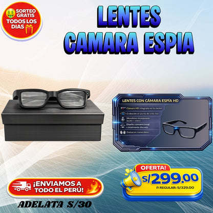 LENTES CON CÁMARA ESPÍA HD 🕶️