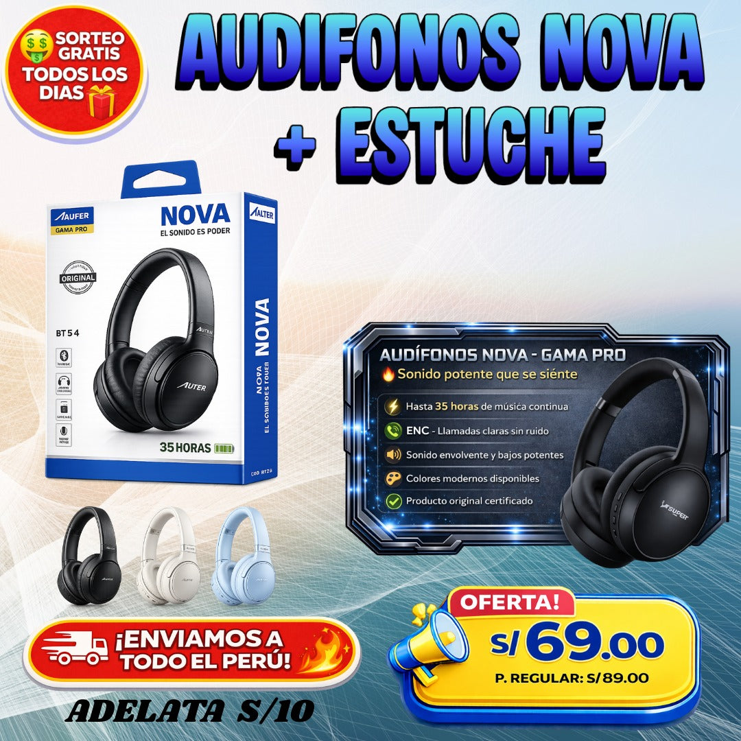 AUDÍFONOS NOVA GAMA PRO 🎧