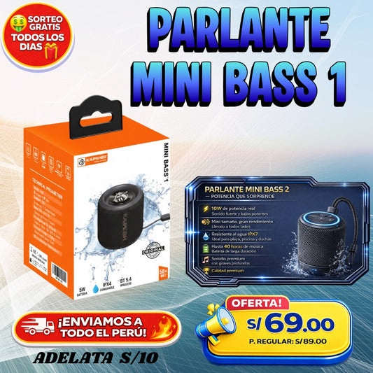 PARLANTE MINI BASS 1 🔊