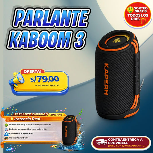 PARLANTE KABOOM 3 🔊🔥