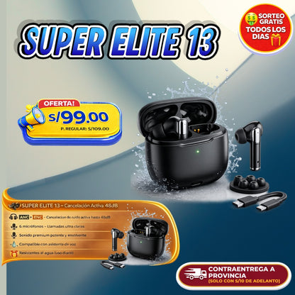 AUDÍFONOS INALÁMBRICOS SUPER ELITE 13 🎧🔥