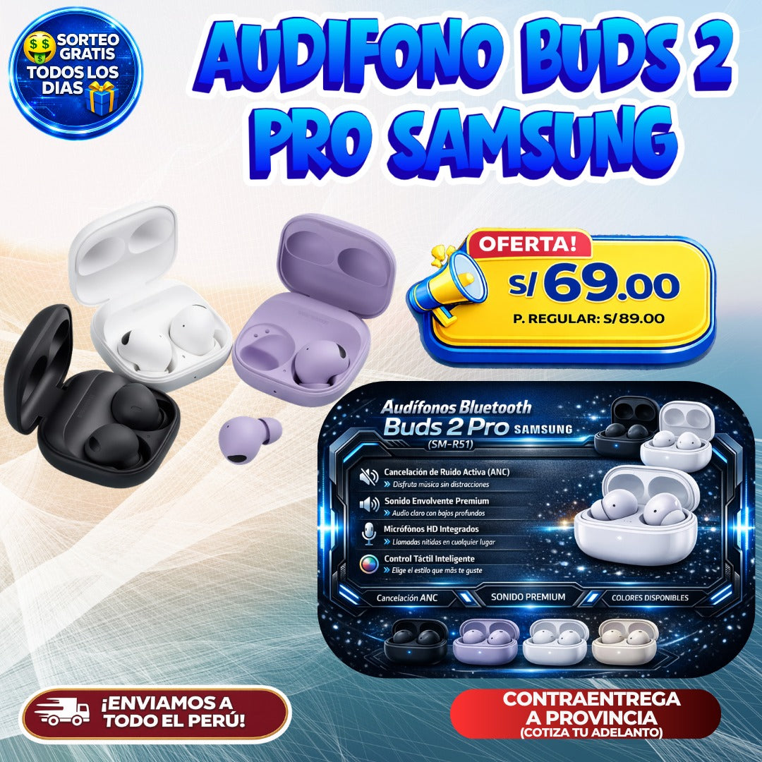 Audífonos Bluetooth Buds 2 Pro Samsung 🎧