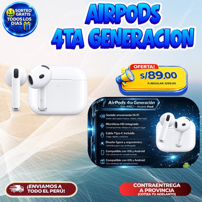 🎧 AirPods 4ta Generación Pro