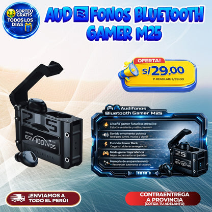 Audífonos Bluetooth Gamer M25 🎮