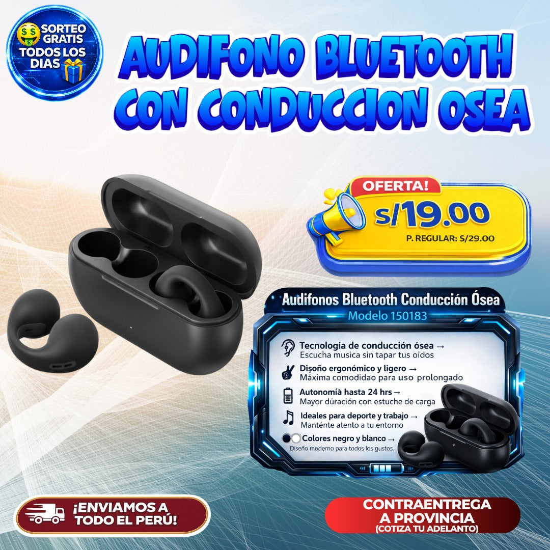 Audífonos Bluetooth Conducción Ósea 🎧