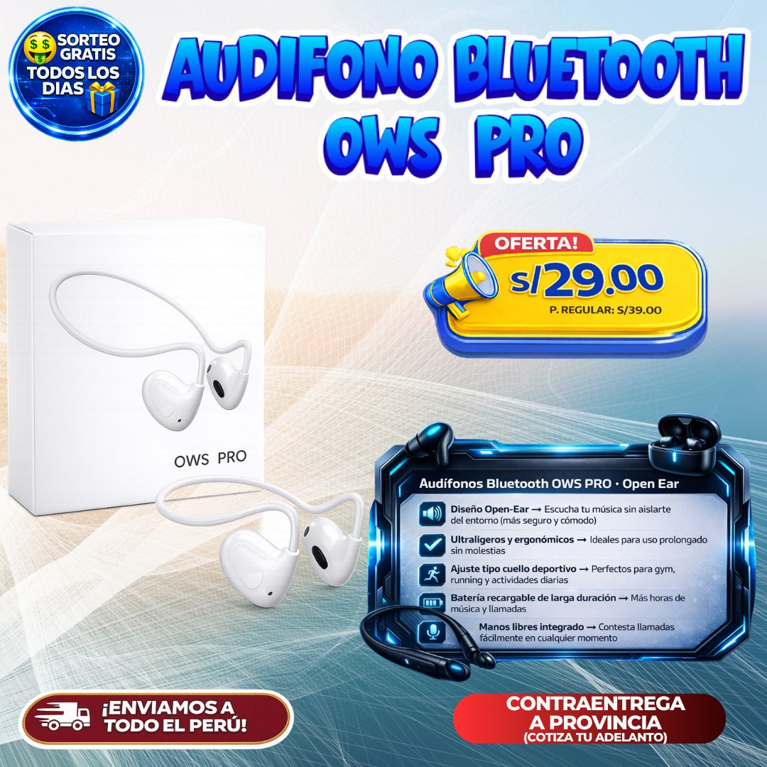 Audífonos Bluetooth OWS PRO 🎧