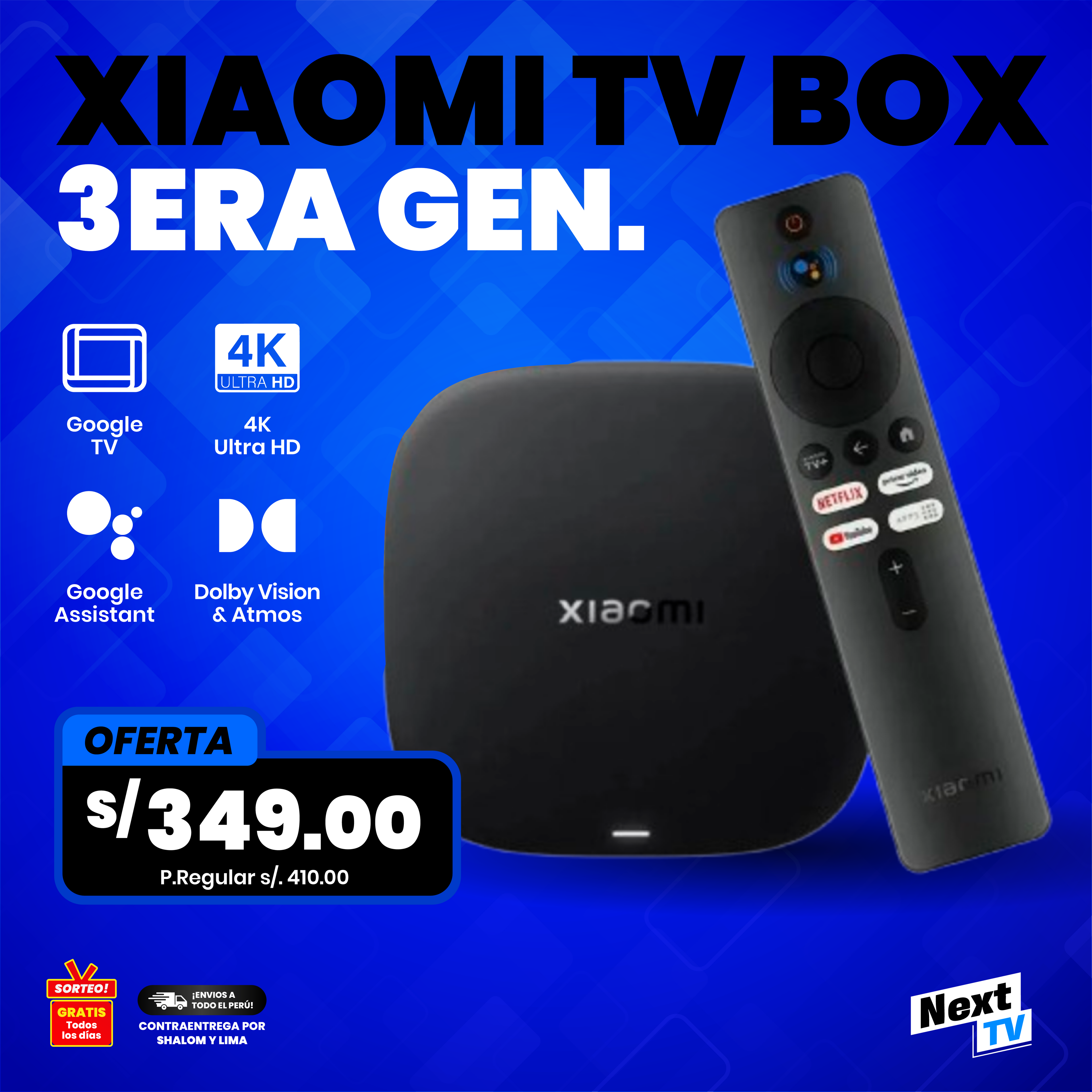 XIAOMI TV BOX S 3RA GENERACIÓN