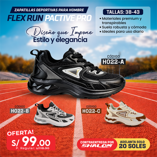 Zapatillas Deportivas para Hombre Flex Run Pactive Pro - H022