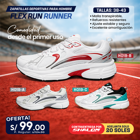 Zapatillas Deportivas para Hombre Flex Run Runner - H019