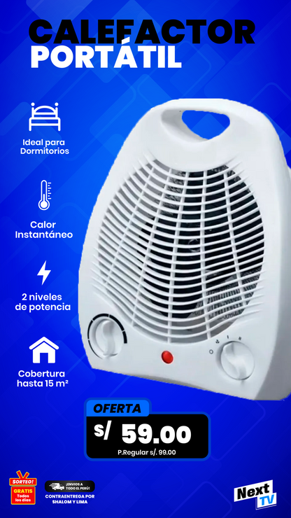 CALEFACTOR PORTÁTIL ELÉCTRICO