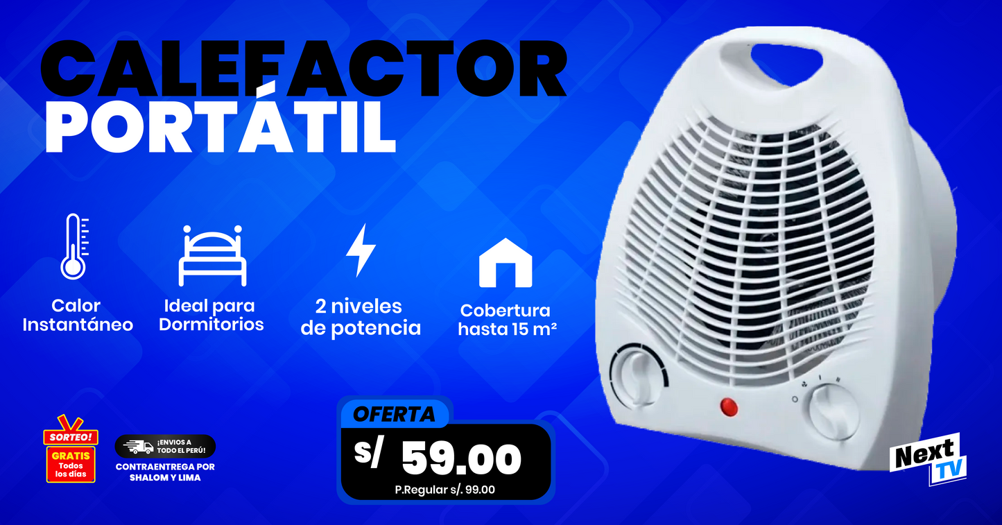 CALEFACTOR PORTÁTIL ELÉCTRICO