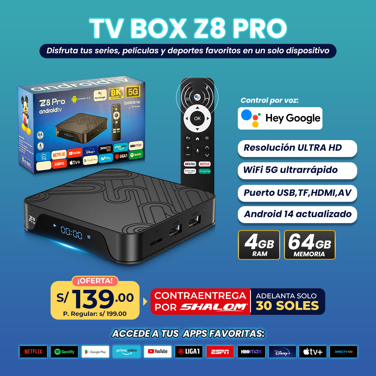 TV BOX Z8 PRO