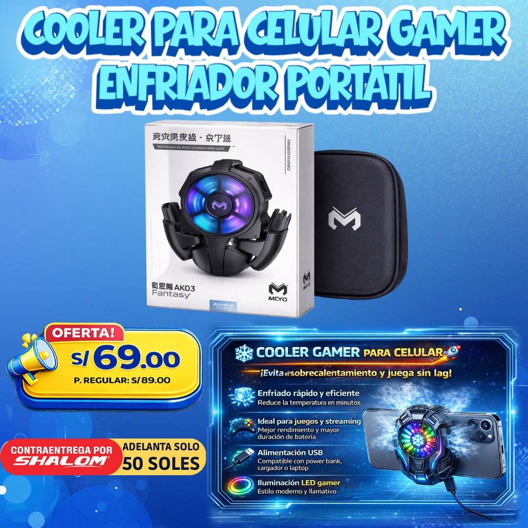 Cooler Gamer para Celular – Juega sin Lag y sin Calentamiento