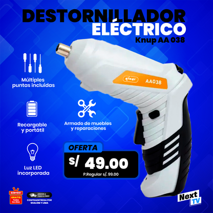 DESTORNILLADOR ELÉCTRICO KNUP AA038