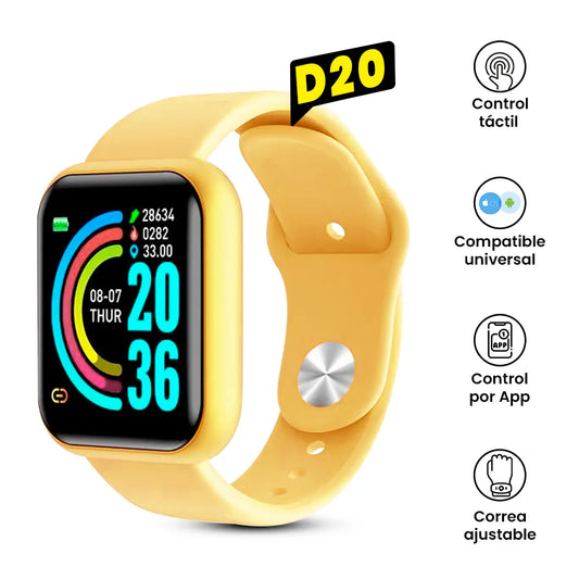 Brazalete Fit Smart D20 Amarillo