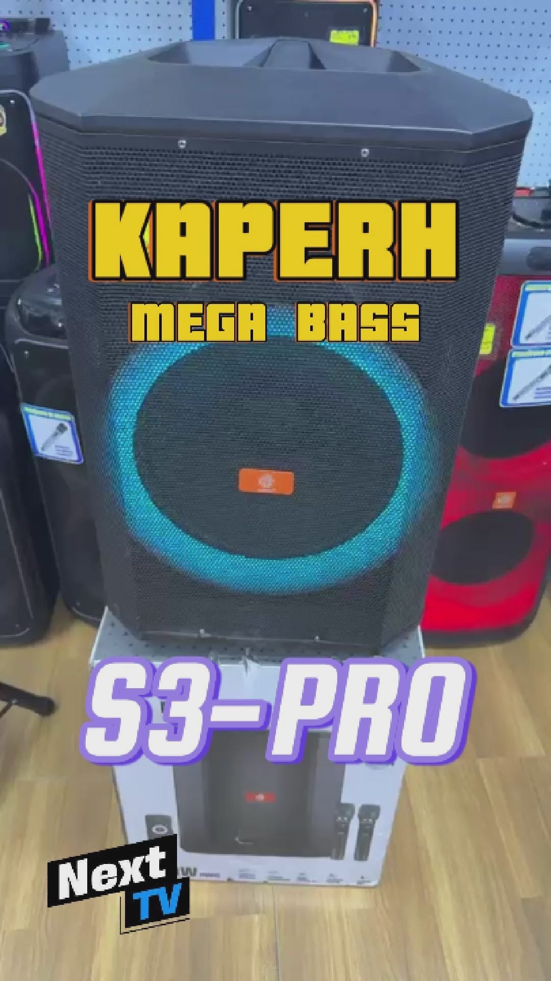 PARLANTE KAPERH MEGA BASS S3-PRO 1500W