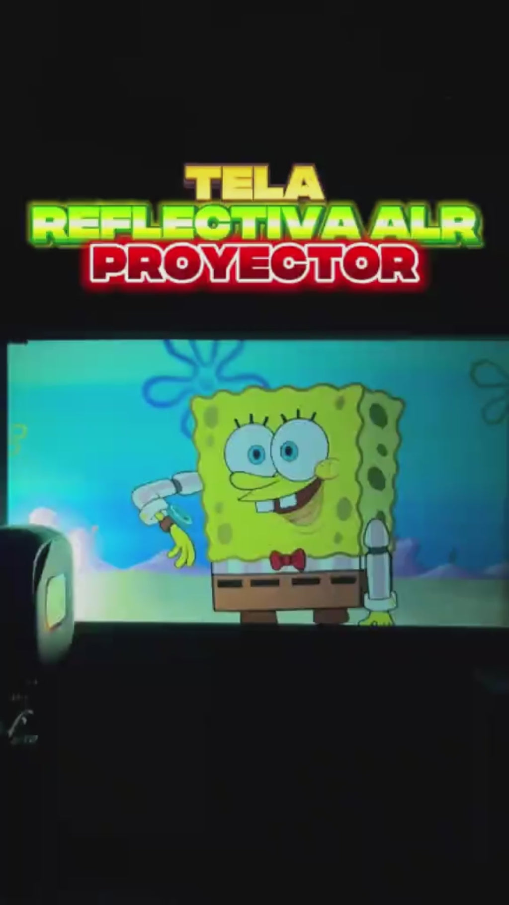 TELA REFLECTIVA PARA PROYECTOR 100"