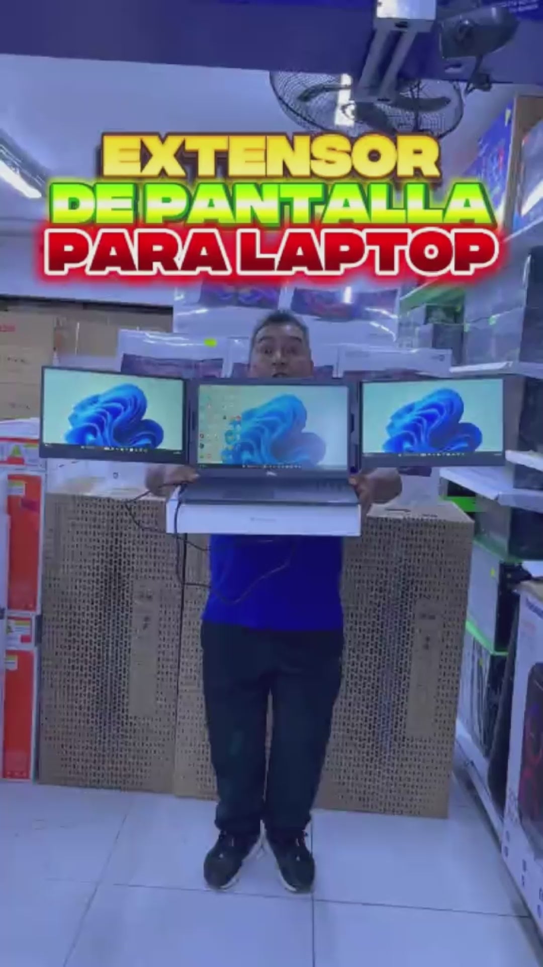 EXTENSOR DE PANTALLA 2 PANTALLAS 14 PULGADAS