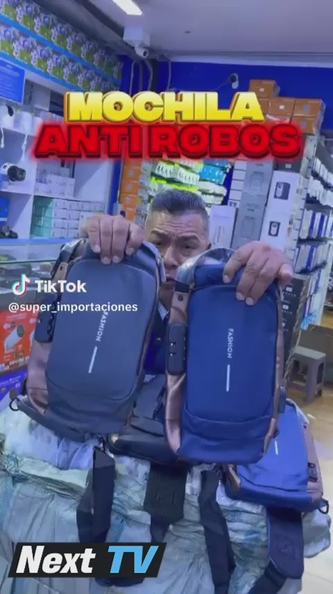 MOCHILA ANTIRROBO CON PUERTO USB 🎒