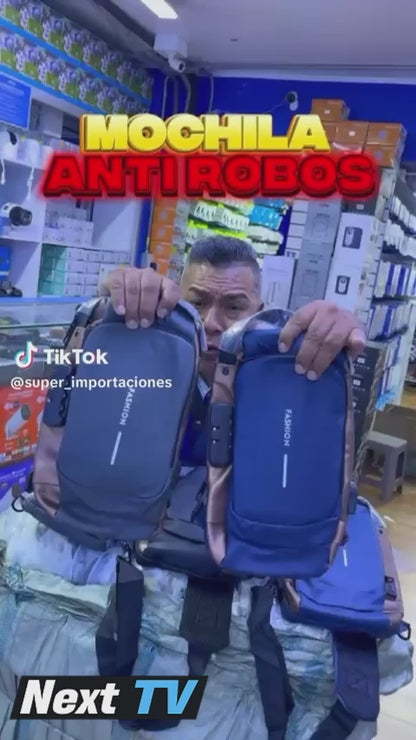MOCHILA ANTIRROBO CON PUERTO USB 🎒