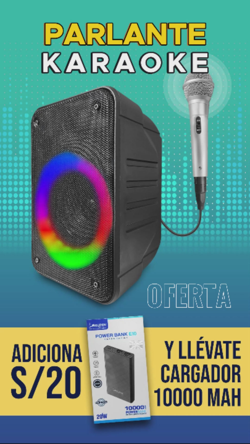 Parlante Inalámbrico Bluetooth Kbroad Ultra Con Micrófono