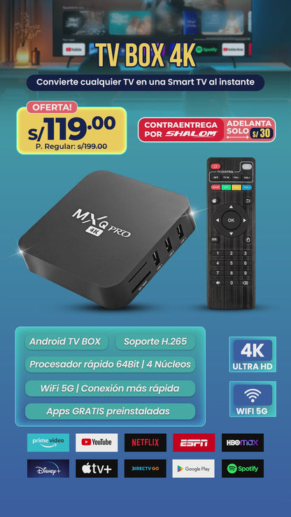 TV BOX 4K Ultra HD