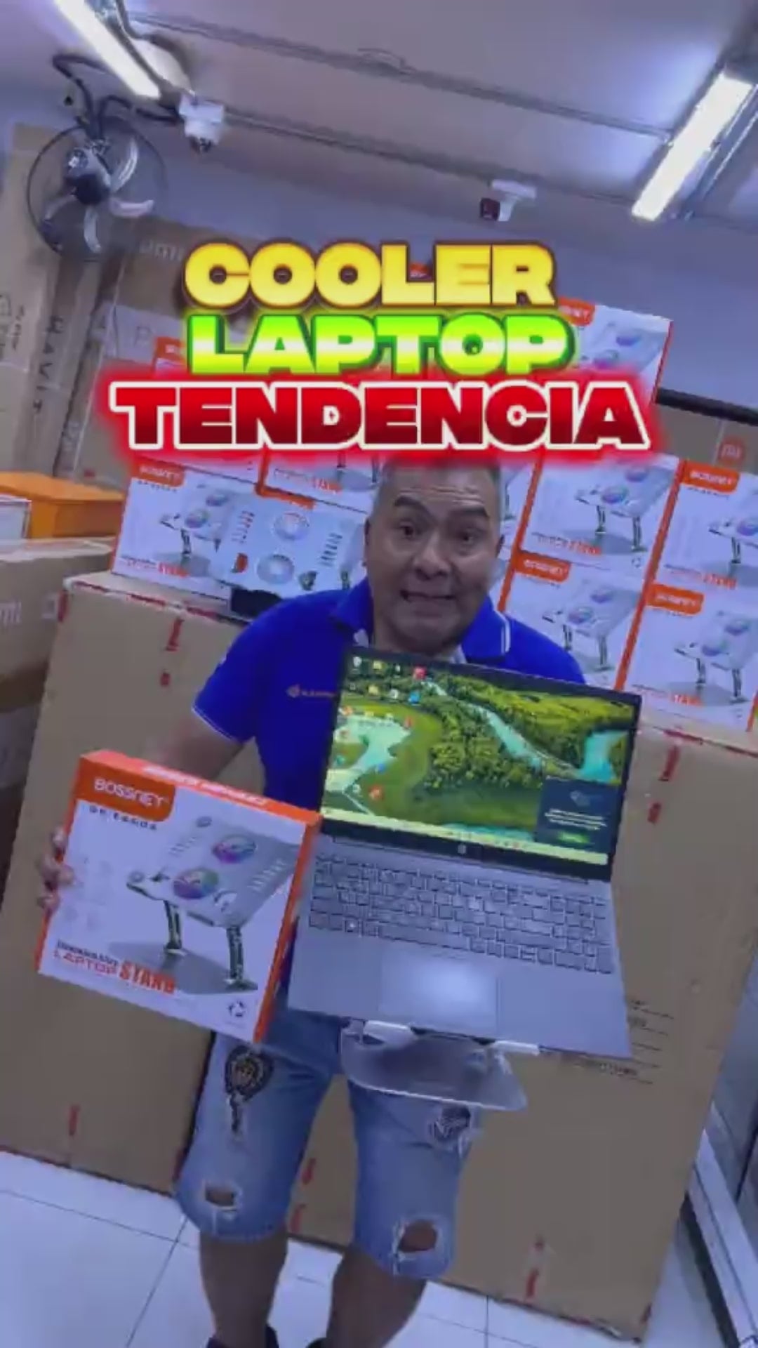COOLER PARA LAPTOP TENDENCIA CON VENTILADOR